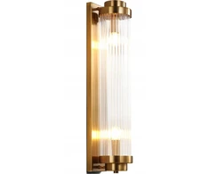 Luminex Brass Ionic - krištolinis sieninis šviestuvas - kolona, aukštis 60 cm