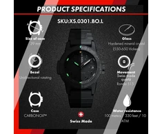 Luminox - Leatherback Sea Turtle - vyriškas laikrodis - karinis laikrodis baltos spalvos su datos rodymu - 100 m atsparus vandeniui