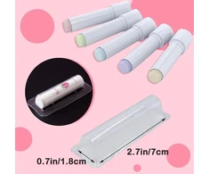 Lūpų balzamo pakavimo dėžutė pagaminta iš plastiko Chapstick tūbelių lizdinės plokštelės pakuotės su balta permatoma tuščia kortele permatomi laikikliai kupolai laikymo konteineris „pasidaryk pats“ dovanų rinkinys iš 10