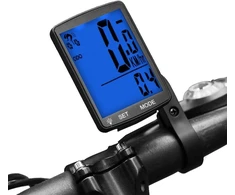 Lurowo dviračio spidometras, Lcd ekranas, belaidis, dviračio kompiuteris, odometras, atsparus vandeniui, žingsniamatis, greičio matuoklis, automatinė atmintis, išmatuojama temperatūra, chronometras, 8,9 x 5,3 x 1,8