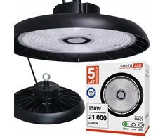 Luxera Pramoninis led šviestuvas Superled High Bay Ufo 150w 21000lm Ip65 sandėliui salei 5 metai