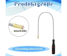 Lvefyti 2 dalių magnetinis strypo griebtuvas, 60 cm magnetinis keltuvas su 500 mm lanksčiu gooseneck, nešiojamas lankstus strypo magnetas smulkioms detalėms paimti