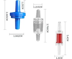 Ventiliatorius Lyitzw atbulinių vožtuvų rinkinys, 12 vnt., 4 mm, plastikiniai, termiškai stabilūs, lengvai montuojami