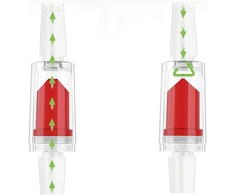 Ventiliatorius Lyitzw atbulinių vožtuvų rinkinys, 12 vnt., 4 mm, plastikiniai, termiškai stabilūs, lengvai montuojami