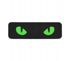 M-tac Pvc emblema su Velcro Cat Eyes lazerinis Cut Juodas