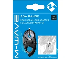M-wave Unisex Ada Range galinio pavarų perjungiklio adapteris, juodas, universalus, juoda