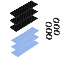 M2 ssd heatsink, 3 rinkiniai m.2 termo pagalvėlių, aušintuvo rinkinys heatsink, aliuminio aušintuvas su silikonine termo pagalvėle, puslaidininkių įrenginių aušintuvas, heatsink 2280 pcie nvme cpu aušinimas, skirtas 2280 m.2 ssd m2