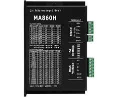 Ma860h motor driver 1vnt stepper motor driver controller module 18 80v ac 24 110v dc 7.2a skirtas 2 phase 86 motor