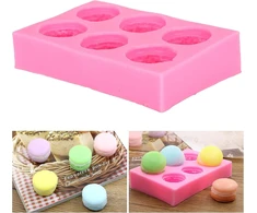 Macaron silikoninės formelės 3d kepimo duonos pyrago keksiukų dekoravimo kepimo formelės įrankiai "pasidaryk pats" formelė pyragams šokoladui muilui
