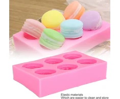 Macaron silikoninės formelės 3d kepimo duonos pyrago keksiukų dekoravimo kepimo formelės įrankiai "pasidaryk pats" formelė pyragams šokoladui muilui
