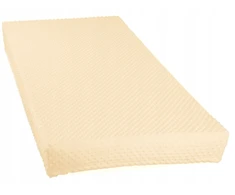 Małe Duże paklodė su guma minky storas kreminis čiužinys 80x200cm nesivelia