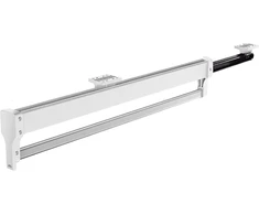 Mafage ištraukiamas drabužių kabyklos strypas, reguliuojamas teleskopinis drabužių kabyklos strypas 292 mm, baltas