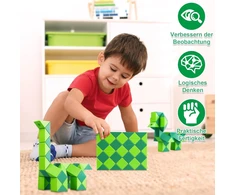 Magijos Gyvatės Kubas, 48 Dalys, Žaislas Vaikams ir Suaugusiems (žalias)