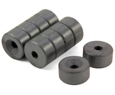 Automagnetola Magnet Expert® ferito magnetas, 20 mm skersmens x 10 mm storio x 5,2 mm įdubimas – 1,2kg trauka (šiaurė) (10 vnt. pakuotė)