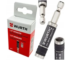Magnetinis laikiklis Bitams 1/4" Wurth greito atleidimo adapteris prailgintuvas