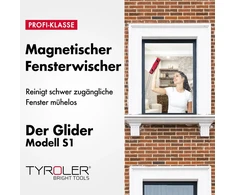 Magnetinis langų valytuvas "tyroler Glider"