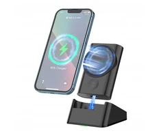 Magsafe įkroviklis ir Powerbank 5200 Mah 2in1 indukcinis