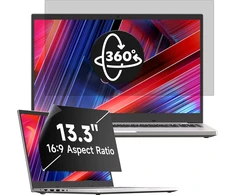 Mamol 360° privatumo ekranas 13.3 colių nešiojamam kompiuteriui 16:9, nuimama privatumo plėvelė, anti-mėlynos šviesos anti-glare privatumo ekrano apsauga, skirta Lenovo Hp Dell Acer Asus Thinkpad Envy Xps
