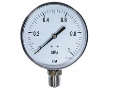Manometras 10 bar 100mm M20 šoninis radialinis 1mpa m036