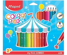 Maped 24 spalvotų pieštukų rinkinys "colour-peps Jumbo"