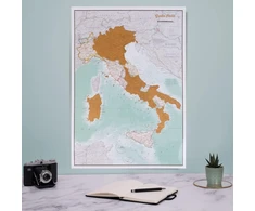 Maps International Scratch the World® pasaulio žemėlapis su Italijos žemėlapiu - Maps International, daugiau nei 50 metų žemėlapių gamybos patirtis, puiki dovana