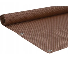 Marco Grattoir Rattan kilimėlis su apkaustais balkonui pagal išmatavimus, aukštis 90cm, rudas