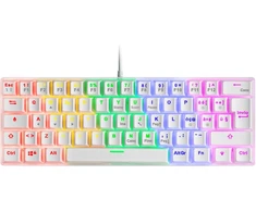 Mars Gaming Mk60 Baltas, mechaninė žaidimų klaviatūra Frgb, Antighosting, mechaniniai red jungikliai, italų kalba