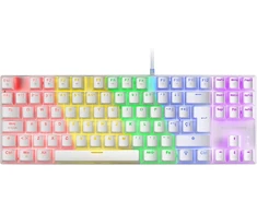 Mars Gaming Mk80 Baltas, mechaninė žaidimų klaviatūra Tkl Frgb, antighosting, mechaniniai mėlynas switch, ispanų kalba