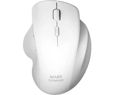 Kilimėlis Mars Gaming Mmwergow Belaidė ergonominė pelė, skirta Ps4/ps5/XBOX/pc/mac, balta