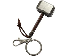 Marvel Thor'o kūjo spalvotas alavo raktų pakabukas