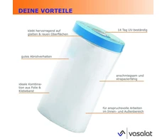 Maskavimo plėvelė su lipnia juosta, 4 vnt., 240 cm x 17 m, Uv dažytojo plėvelė