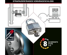 Master Lock spynos, laminuoto plieno, 3 vnt. komplektas