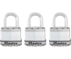 Master Lock spynos, laminuoto plieno, 3 vnt. komplektas