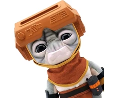 Mattel Žvaigždžių karai Gxb50 Babu Frik pliušinis žaislas (23 cm) iš filmo „žvaigždžių karai: Skaivokerių iškilimas“, kolekcinis jauniesiems ir suaugusiems kino gerbėjams nuo 3 metų [išskirtinai tik „amazon“]