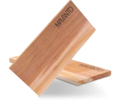 Mavanto Xxl grilio lentos – kanadietiško kedro medienos lenta grilinimui – ypač storos (30 x 14 x 1,5 cm), patvarios ir daugkartinio naudojimo