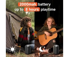 Kompiuterio kolonėlės Mawode T10 bluetooth garsiakalbis, atsparus vandeniui, 8 valandų grojimo laikas, nešiojamas, mažas, lengvas, mini, belaidis, garsiakalbis dušui, aux ir tf kortelės palaikymas (juodas)