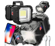 Maxsell Galingas led akumuliatorinis prožektorius dvipusis powerbank stovyklavimo cree
