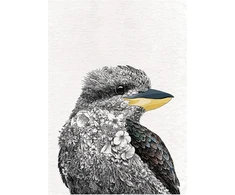 Maxwell &amp; Williams Marini Ferlazzo Birds ar indiškojo povo dizainu margintas arbatos rankšluostis, 100% medvilnė, juoda/balta, 50 x 70 cm, galima skalbti skalbimo mašinoje