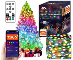 Mbg Line Led Kalėdinės lemputės wifi 20m 200vnt. daugiaspalvės smart tuya juosta