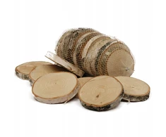 Medienos riekės, medinės 6-8 cm, storis 1 cm