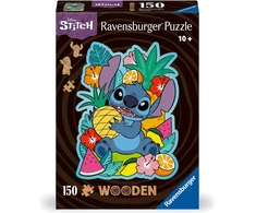 Medinė dėlionė Ravensburger Disney Stitch 150 detalių su figūrėlėmis