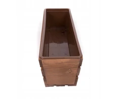 Medinė gėlių dėžė 60 cm, ruda