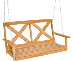 Medinė sodo sūpynė iki 240kg, 134x60x65 cm