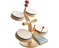 Mediniai muzikiniai mušamieji instrumentai vaikams – cimbolai
