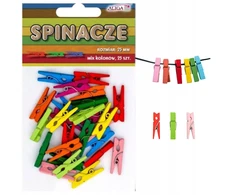 Mediniai segtukai, spaustukai, skirti nuotraukoms, scrapbooking'ui, spalvoti, 2,5 cm