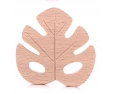 Medinis kramtukas žaislas pakabukas monstera lapas