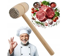 Medinis mėsos muštuvas, plaktukas, natūralus, tvirtas!