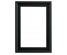 Plakatas Medinis paveikslo rėmas Chic juodas 70x70 cm American Box
