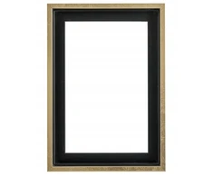 Medinis rėmas Chic juodas/auksinis 40x60 cm American Box
