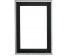 Plakatas Medinis rėmas Chic juodas/sidabras 90x90 cm American Box